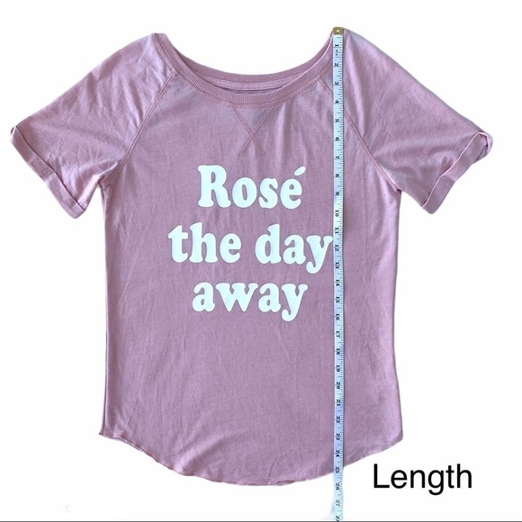Grayson Threads Pink Blush Rose The Day Away Graphic T-Shirt Size Extra Small - Picture 10 of 15